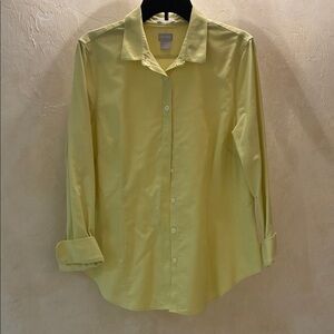 Chico's Pale Yellow Men's Long-Sleeve Dress Shirt